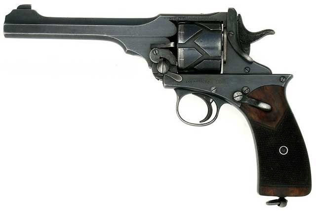Pic of Webley-Fosbery handgun