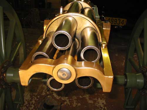 front view revolving cannon