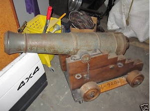 Pic of cannon at auction