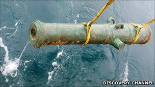 Picture of recovered cannon