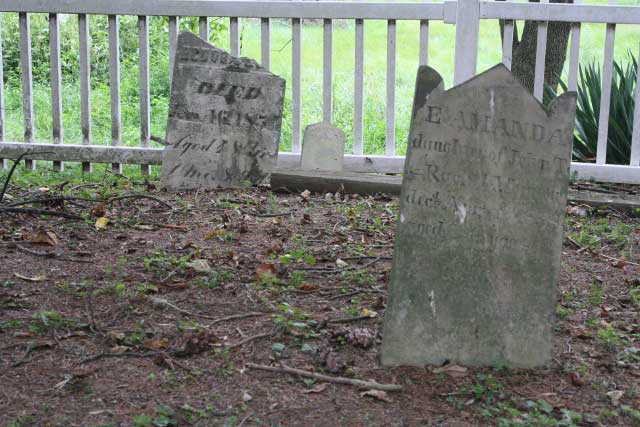 Cemetery headstones