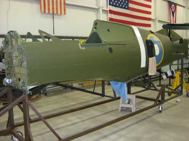 P-40 under restoration