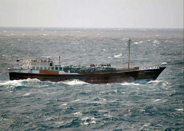 Pirate ship off Somalia