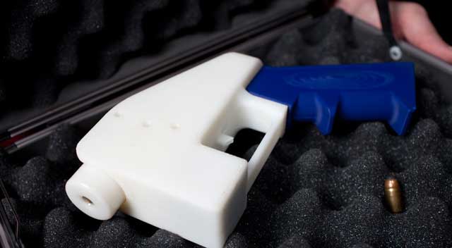 picture of 3D printed gun